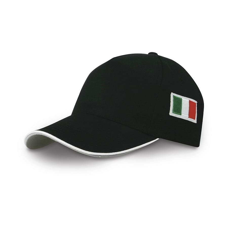 CAPPELLINO-ITALIA-PERSONALIZZABILE-CON-LOGO-Nero