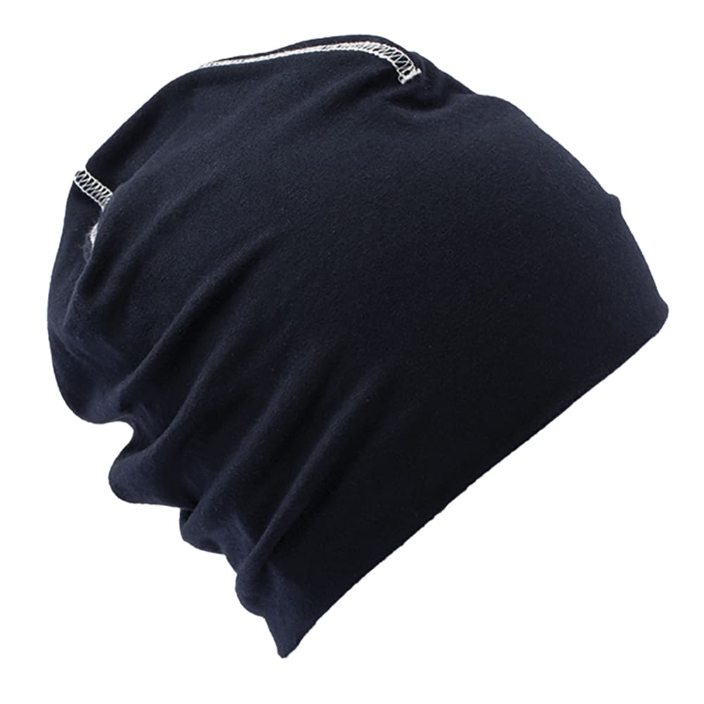 CUFFIA-JERSEY-Blu navy