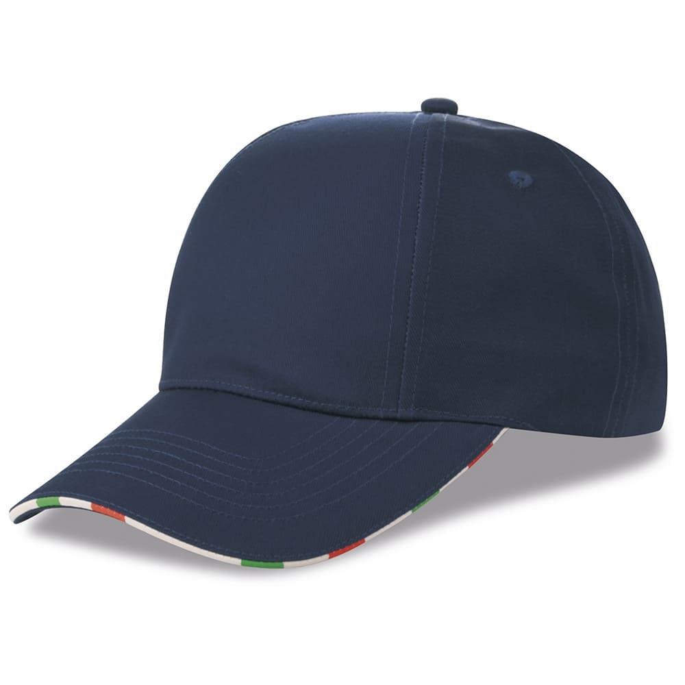 CAPPELLINO-TRICOLORE-Blu navy