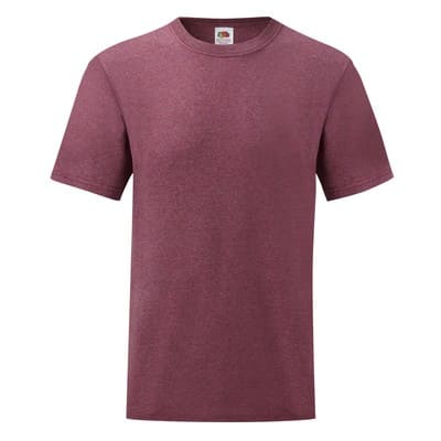 T-SHIRT-VALUE-COLOR-Bordeaux melange