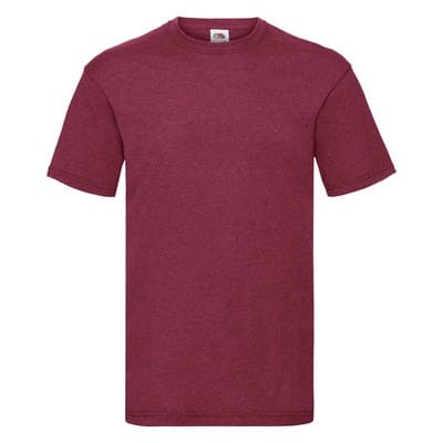 T-SHIRT-VALUE-COLOR-Rosso melange