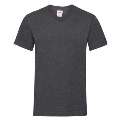 T-SHIRT-VALUE-V-COLOR-Grigio scuro melange