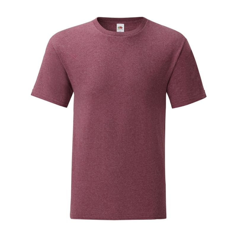 T-SHIRT-ICONIC-COLOR-Bordeaux melange