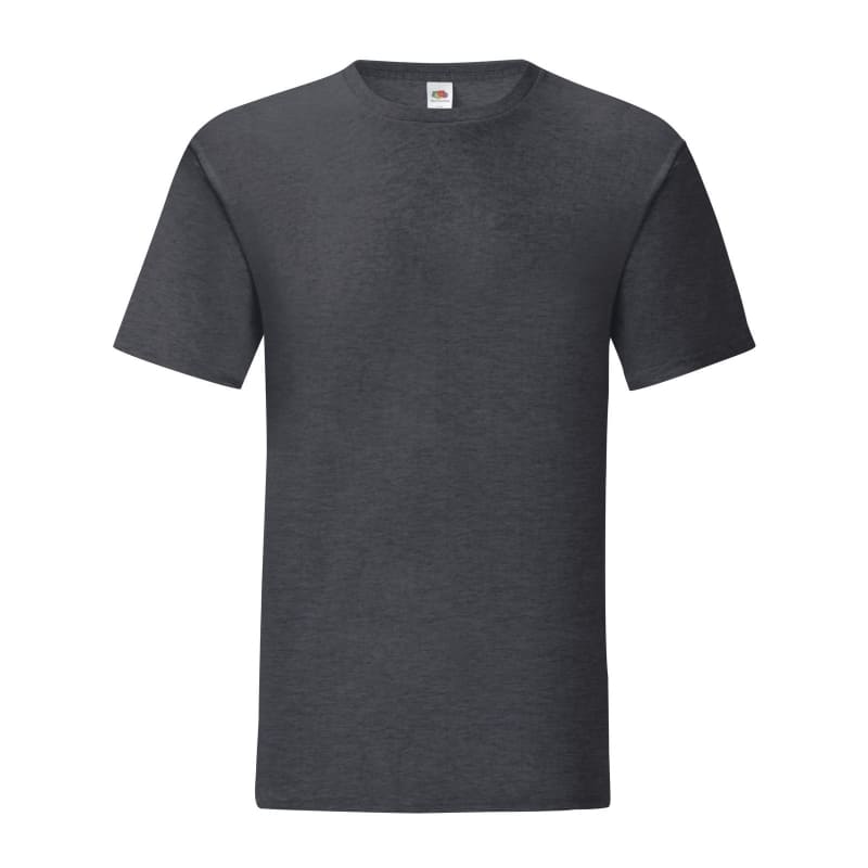 T-SHIRT-ICONIC-COLOR-Grigio scuro melange