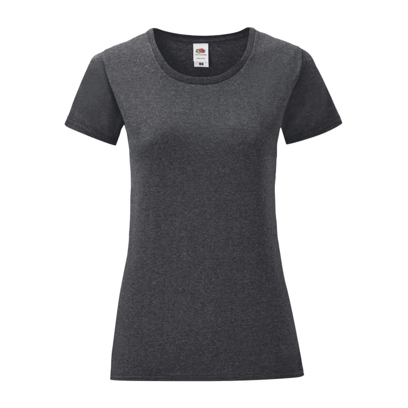 T-SHIRT-ICONIC-COLOR-Grigio scuro melange