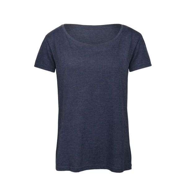 T-SHIRT-TRIBLEND-Blu navy melange