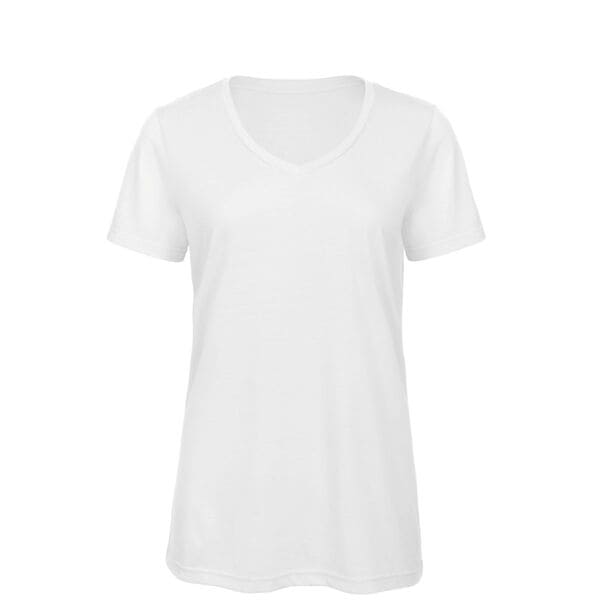 T-SHIRT-TRIBLEND-V-Bianco