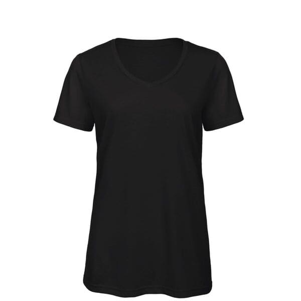 T-SHIRT-TRIBLEND-V-Nero