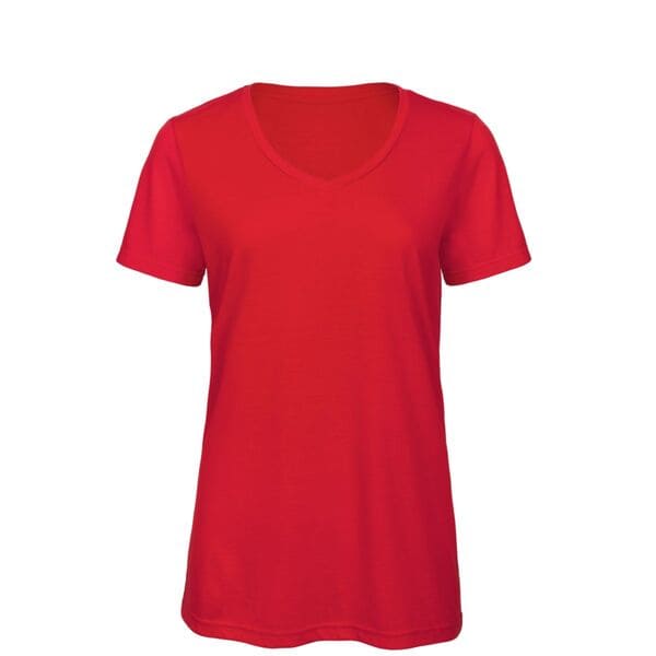 T-SHIRT-TRIBLEND-V-Rosso