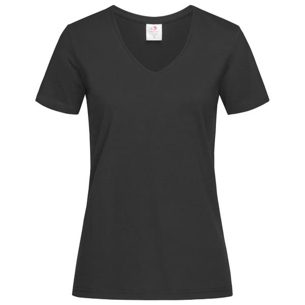 T-SHIRT-V-NECK-COLOR.-Nero