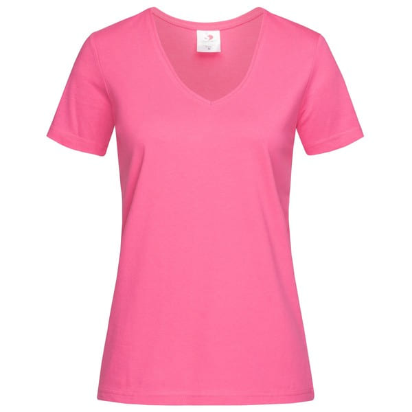 T-SHIRT-V-NECK-COLOR.-Rosa