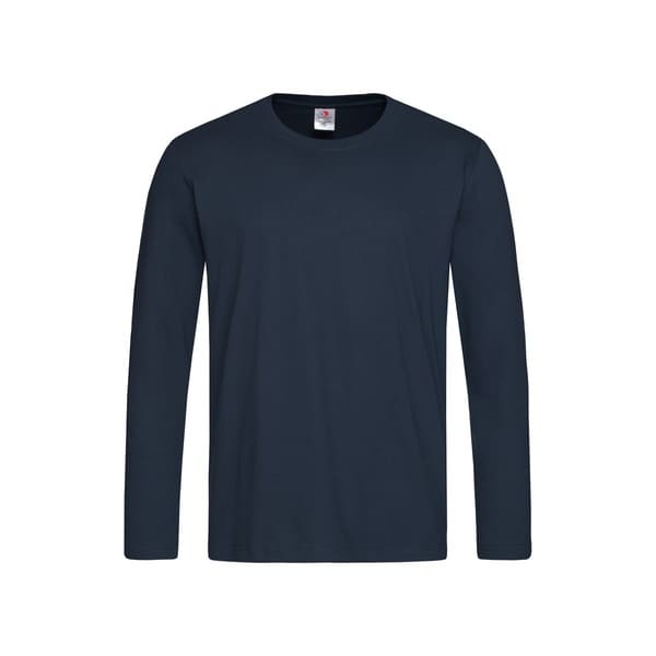 T-SHIRT-M/LUNGA-COLOR-Blu notte