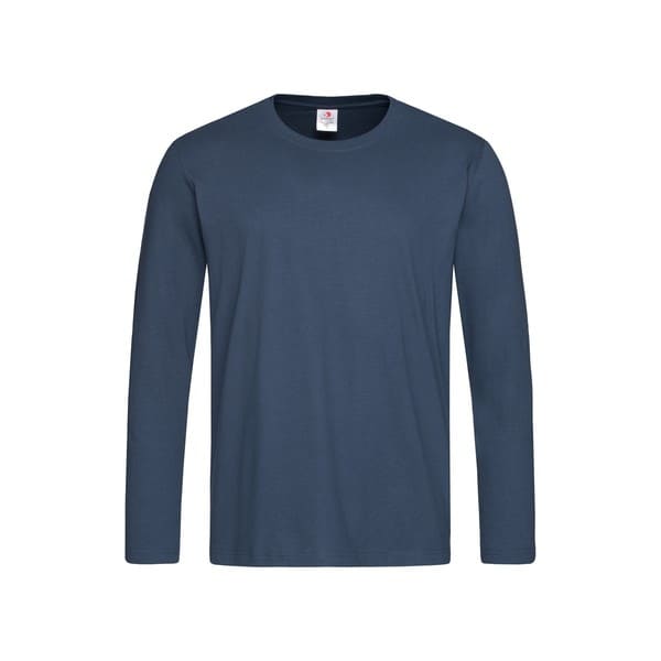 T-SHIRT-M/LUNGA-COLOR-Blu navy