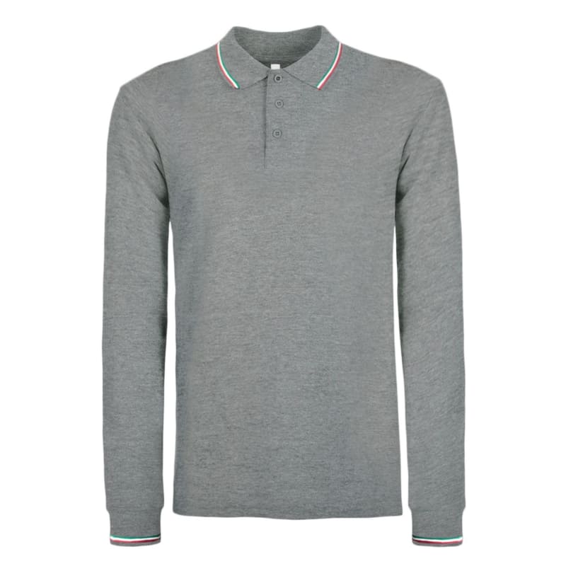 POLO-ITALY-M/L-Grigio melange