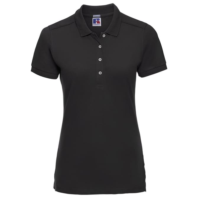 POLO-DONNA-STRETCH-Nero