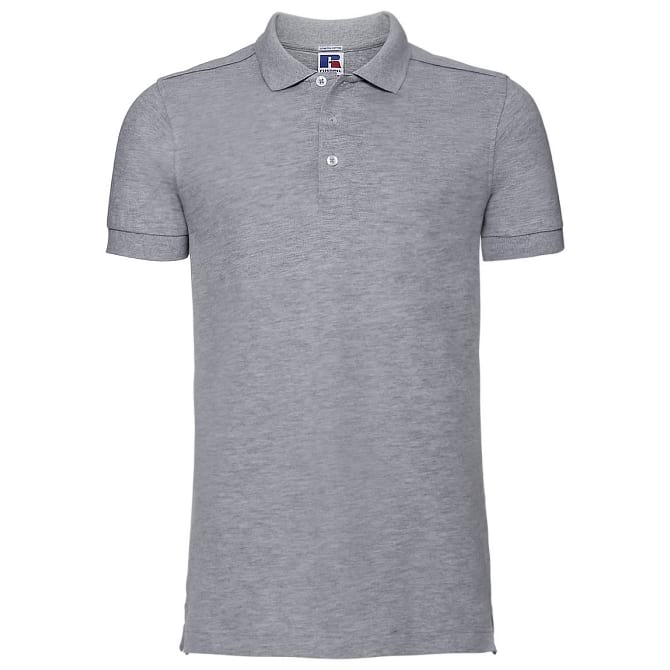 POLO-STRETCH-Grigio melange