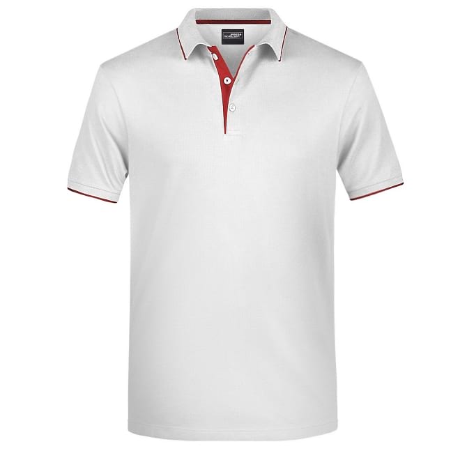 POLO-STRIPE-Bianco/Rosso