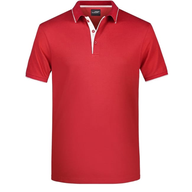 POLO-STRIPE-Rosso/Bianco