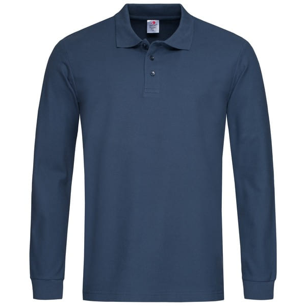 POLO-M/LUNGA-COLOR-Blu navy