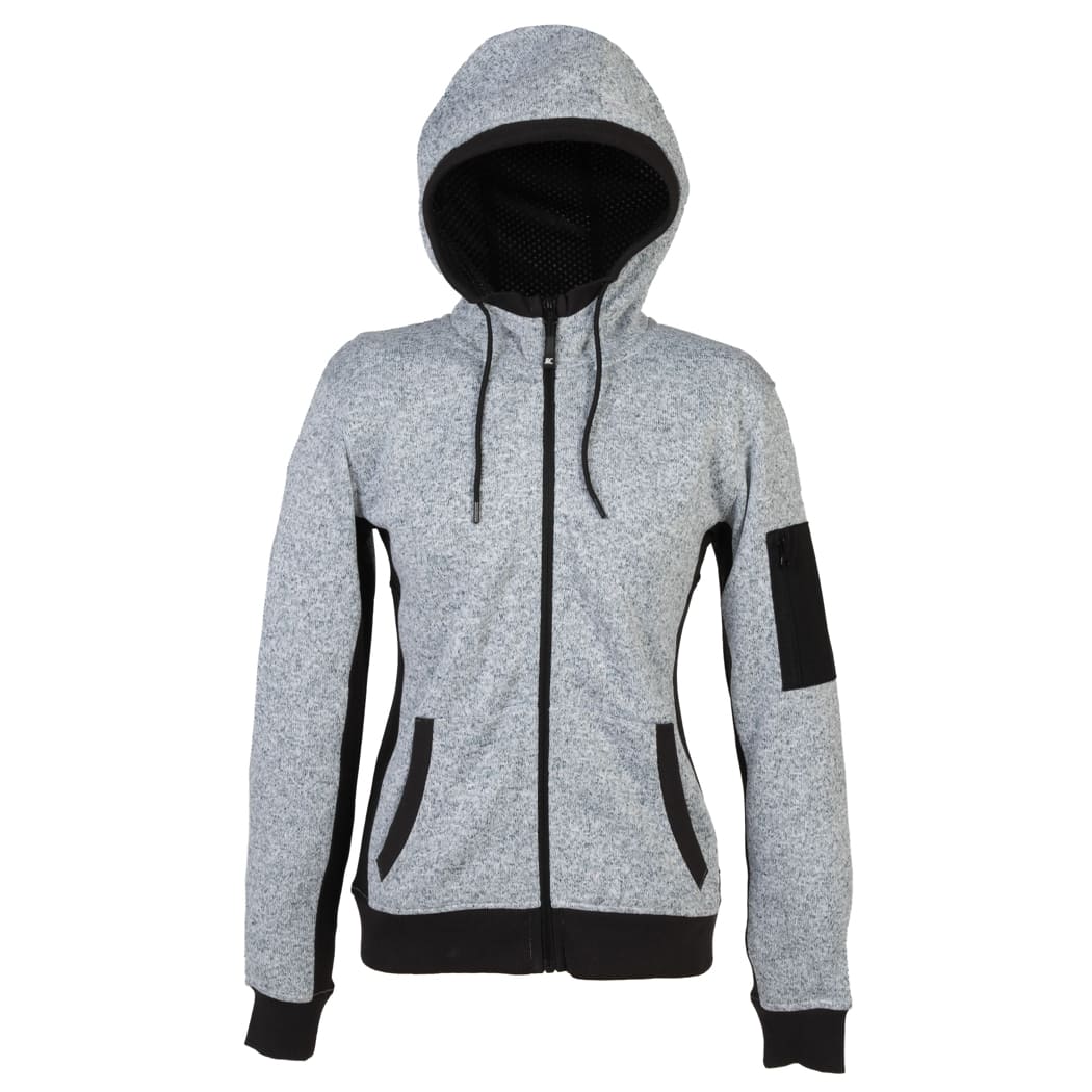 KNITTED-FLEECE-NEW-QUEBEC-LADY-Grigio chiaro