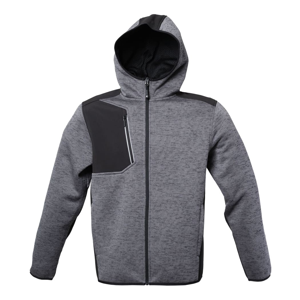GIUBBOTTO-IN-KNITTED-FLEECE-DIGIONE-Grigio scuro