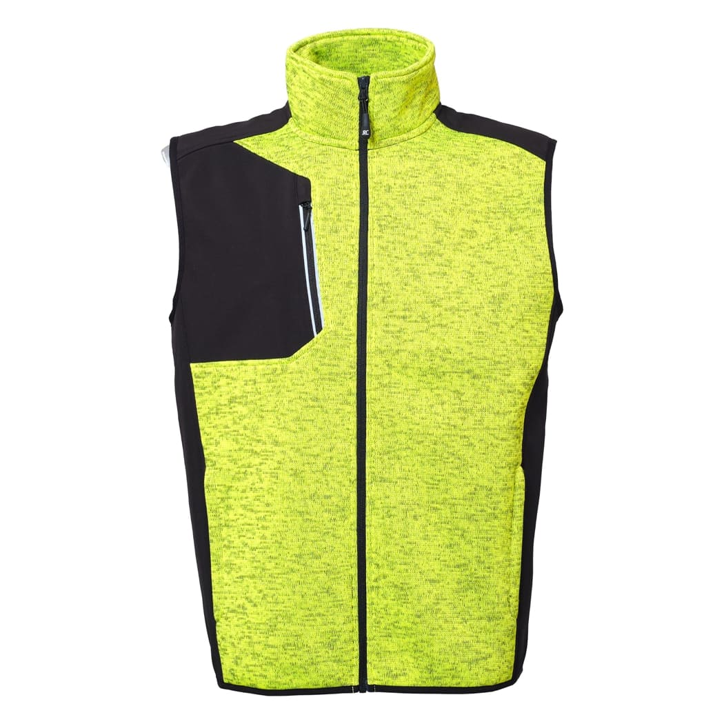GILET-KNITTED-FLEECE-TREVIRI-Giallo fluo
