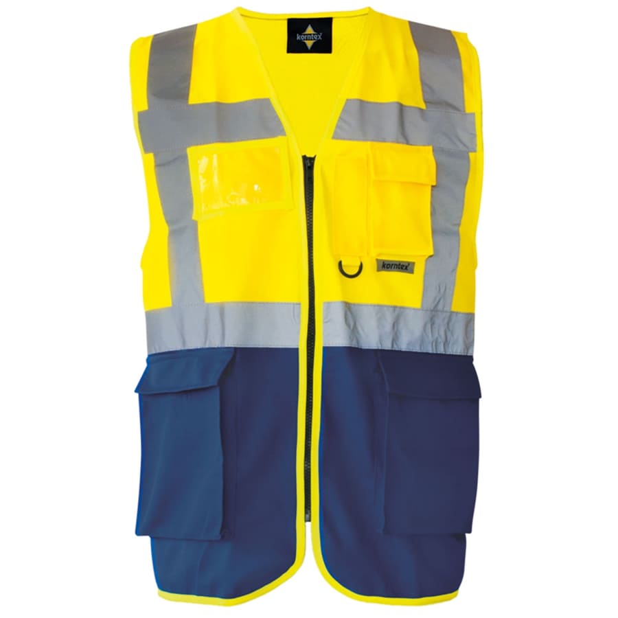 GILET-SICUREZZA-Giallo/Blu navy