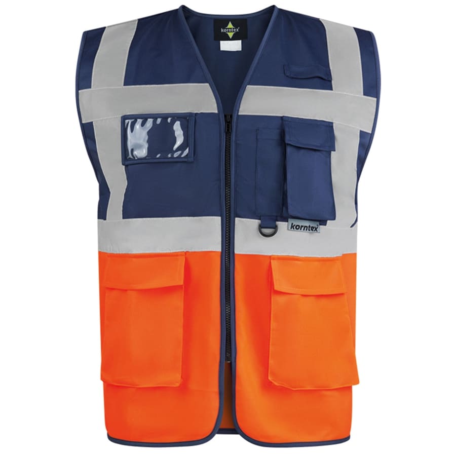 GILET-SICUREZZA-Blu navy/Arancio