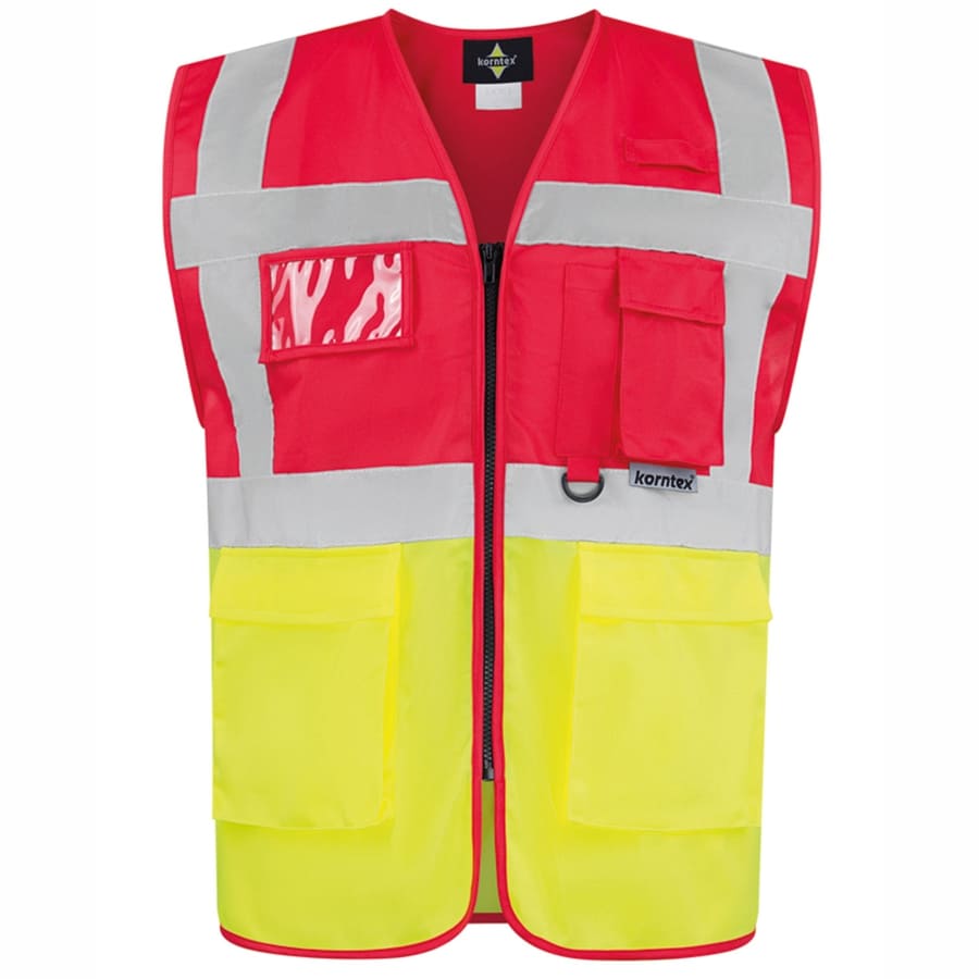 GILET-SICUREZZA-Rosso/Giallo