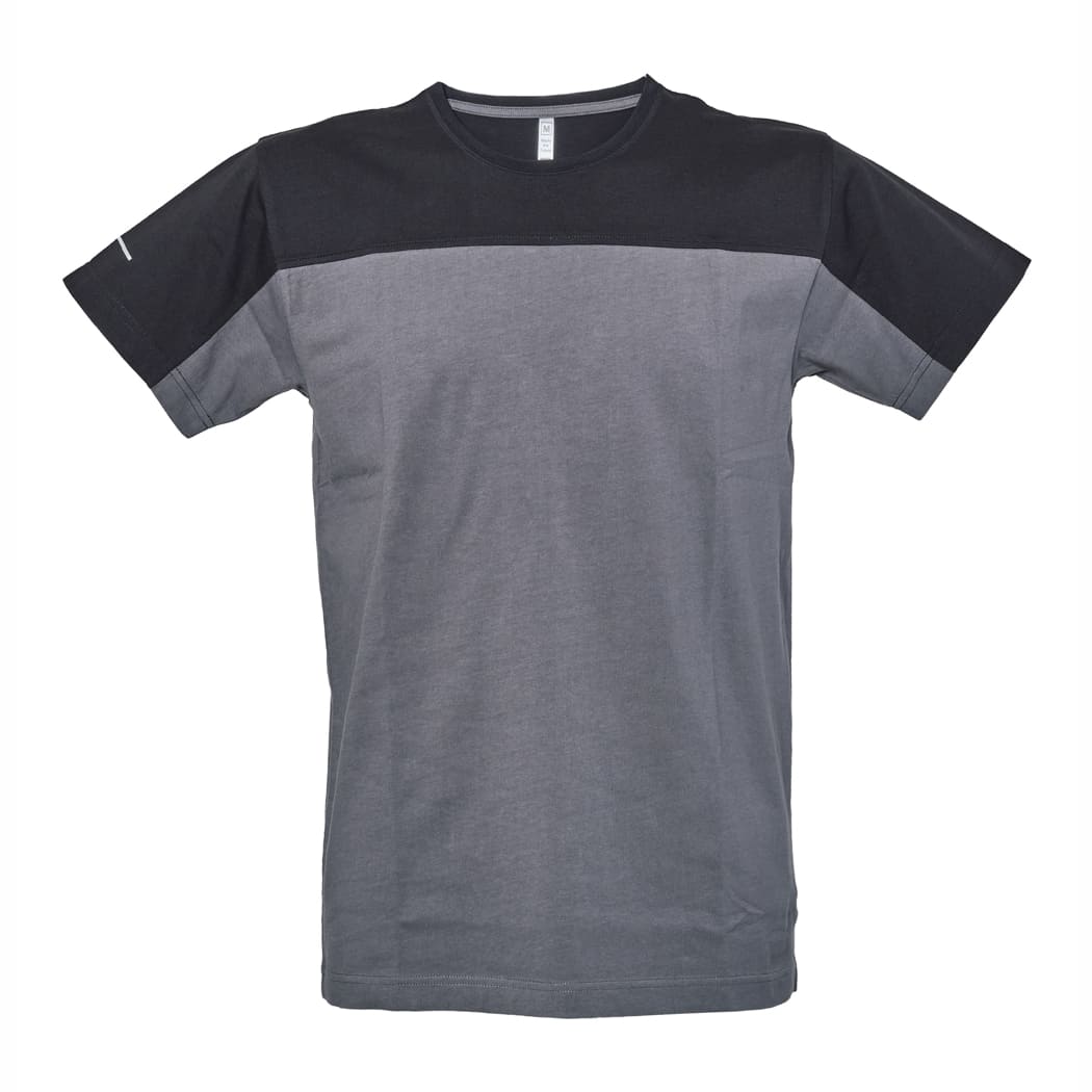 T-SHIRT-IN-COTONE-BICOLORE-OVIEDO-Nero/Grigio