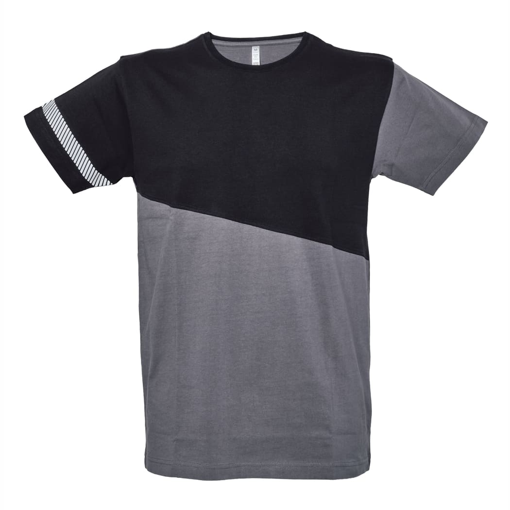 T-SHIRT-BICOLORE-MAASTRICHT-Nero/Grigio