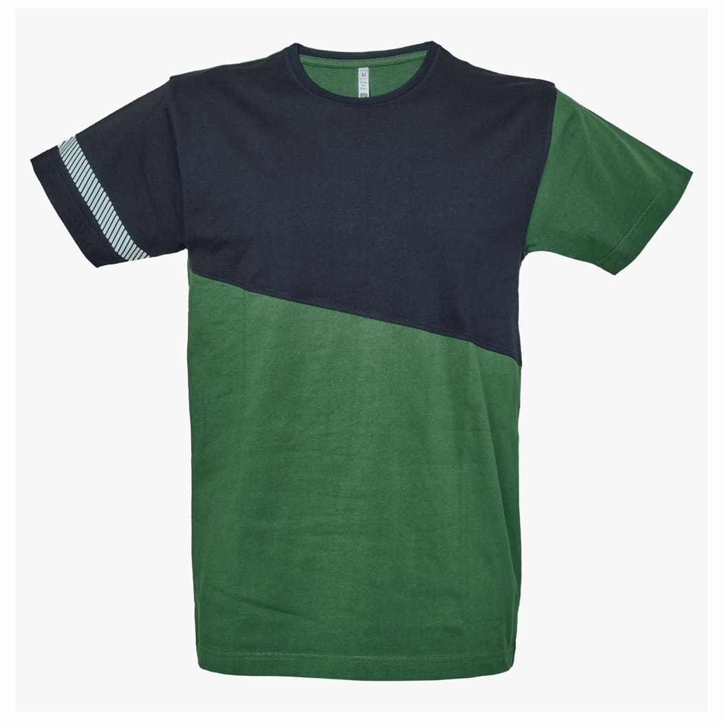T-SHIRT-BICOLORE-MAASTRICHT-Nero/Verde