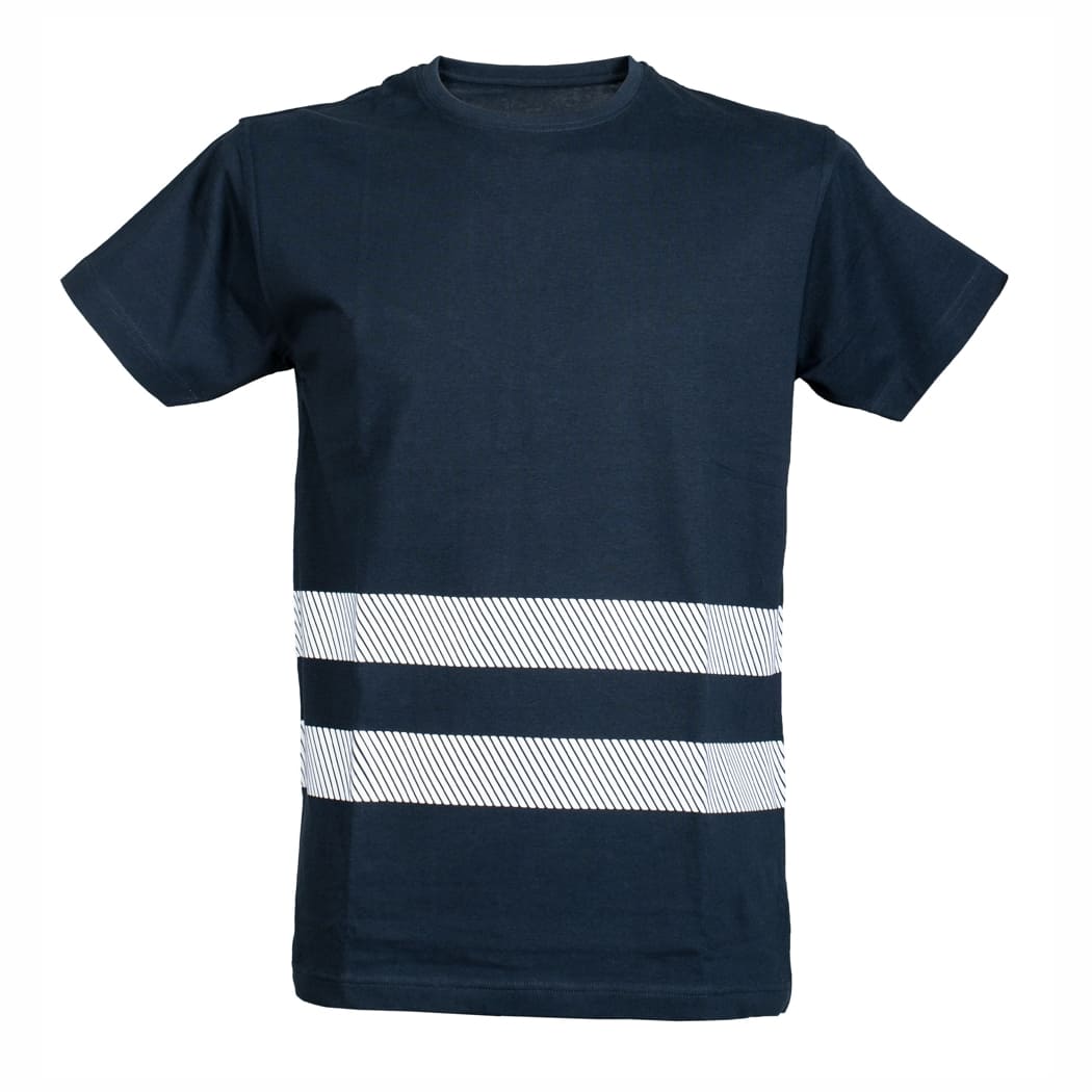 T-SHIRT-CON-STAMPA-RINFRANGENTE-Blu navy