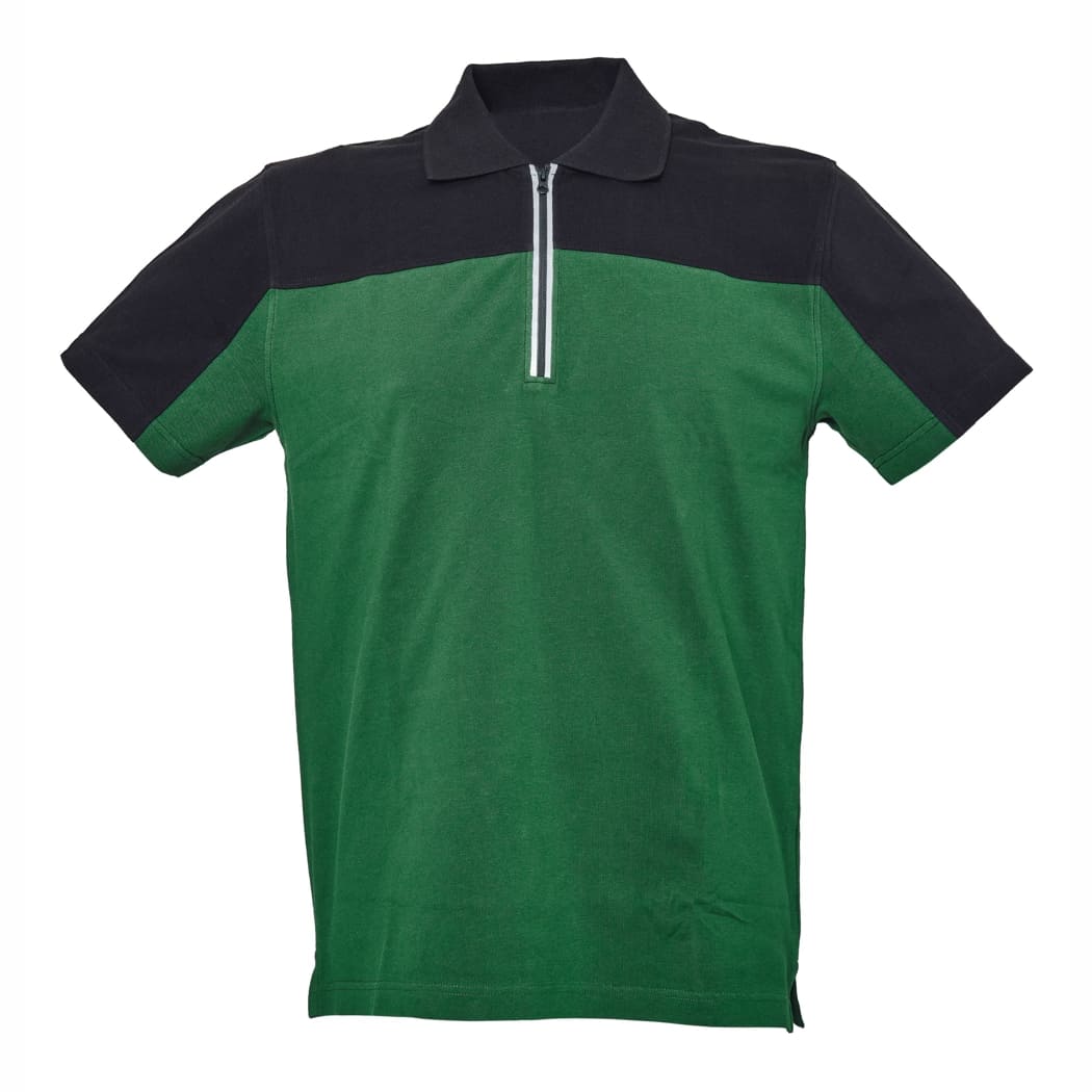POLO-BICOLORE-GORIZIA-Verde/Nero