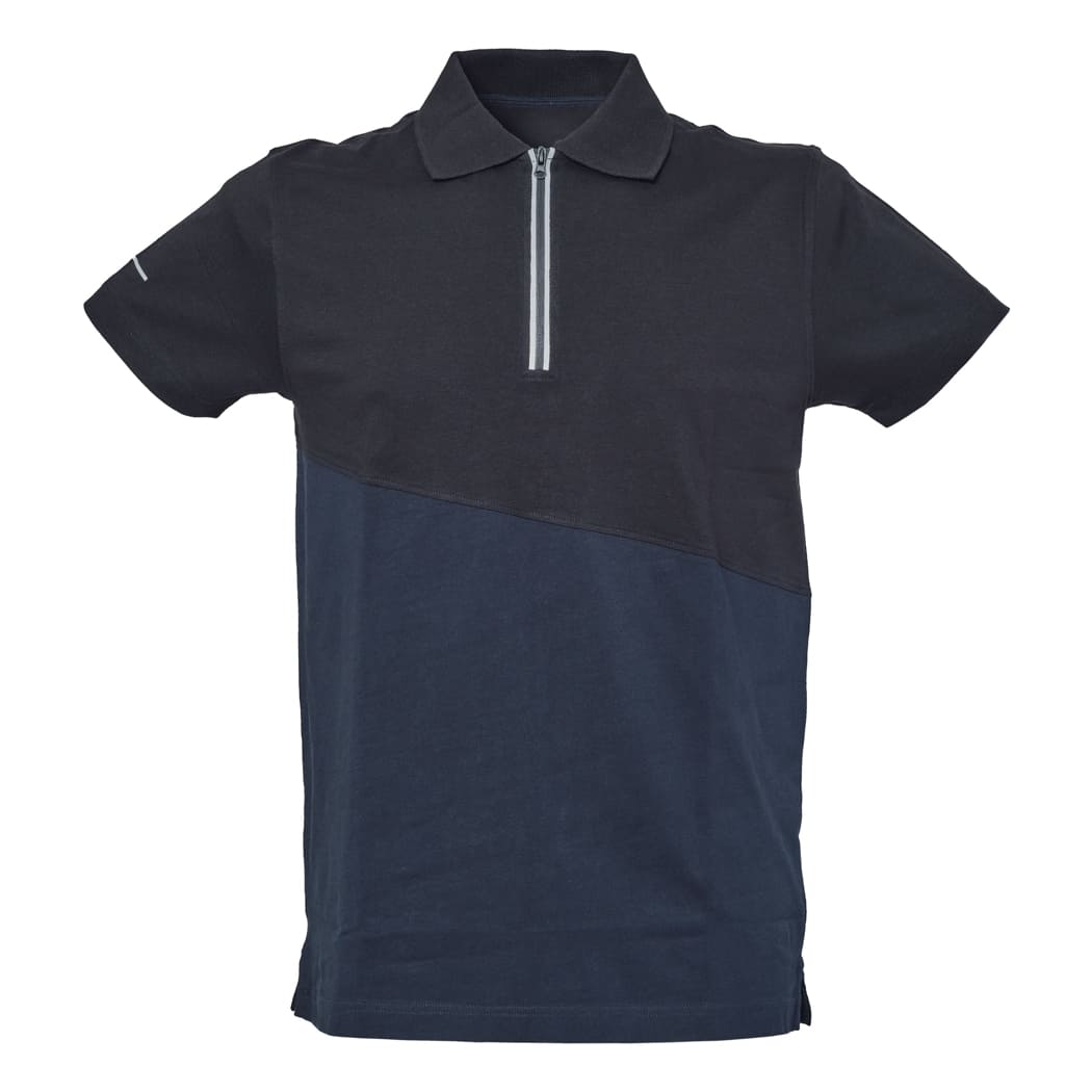 POLO-BICOLORE-GIBILTERRA-Blu navy/Nero
