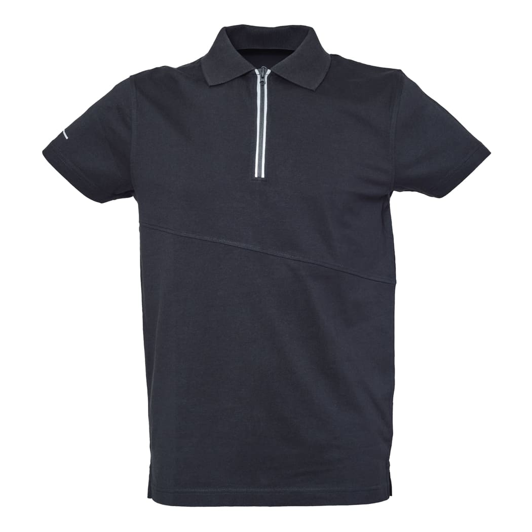 POLO-BICOLORE-GIBILTERRA-Nero