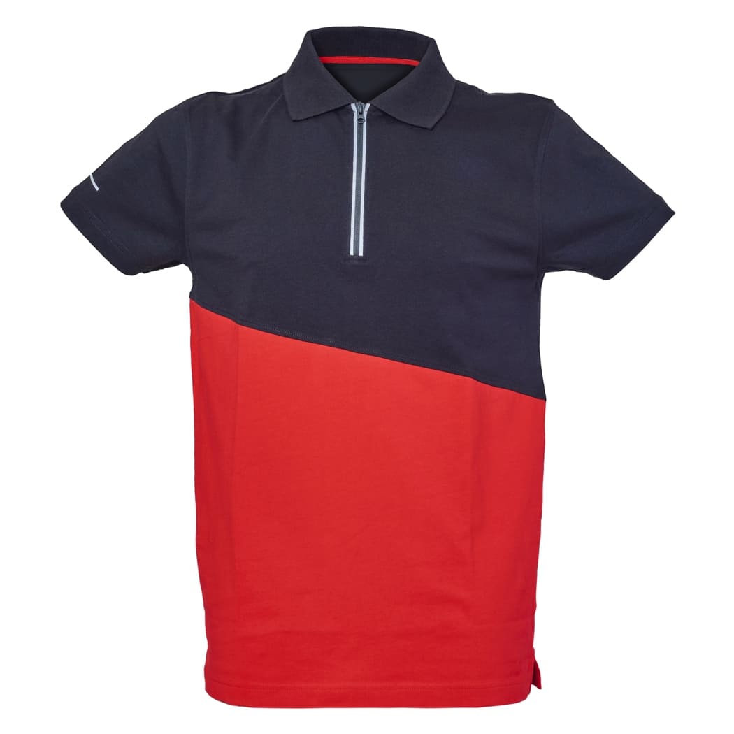 POLO-BICOLORE-GIBILTERRA-Rosso/Nero