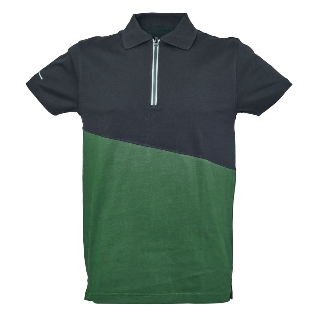POLO-BICOLORE-GIBILTERRA-Verde/Nero