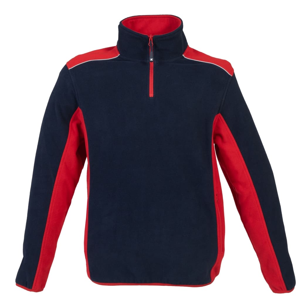 PILE-ANTIPILLING-UOMO-NEW-RIGA-Blu navy/Rosso