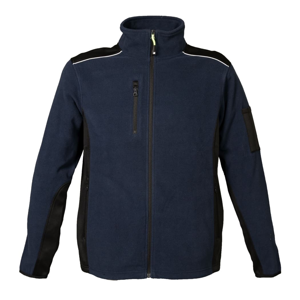PILE-BICOLORE-ZIP-LUNGA-BALTIC-Blu navy/Nero