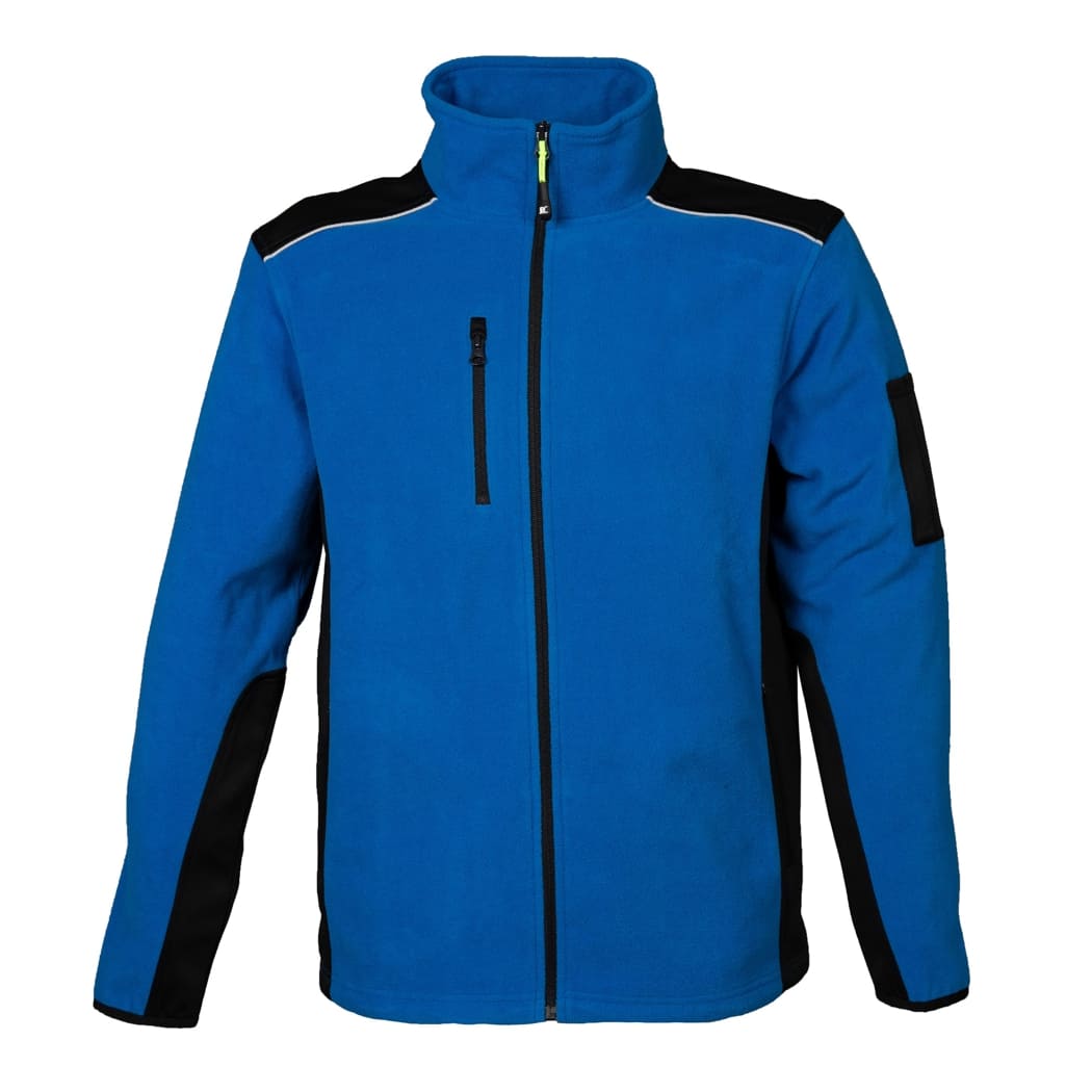 PILE-BICOLORE-ZIP-LUNGA-BALTIC-Blu royal/Nero