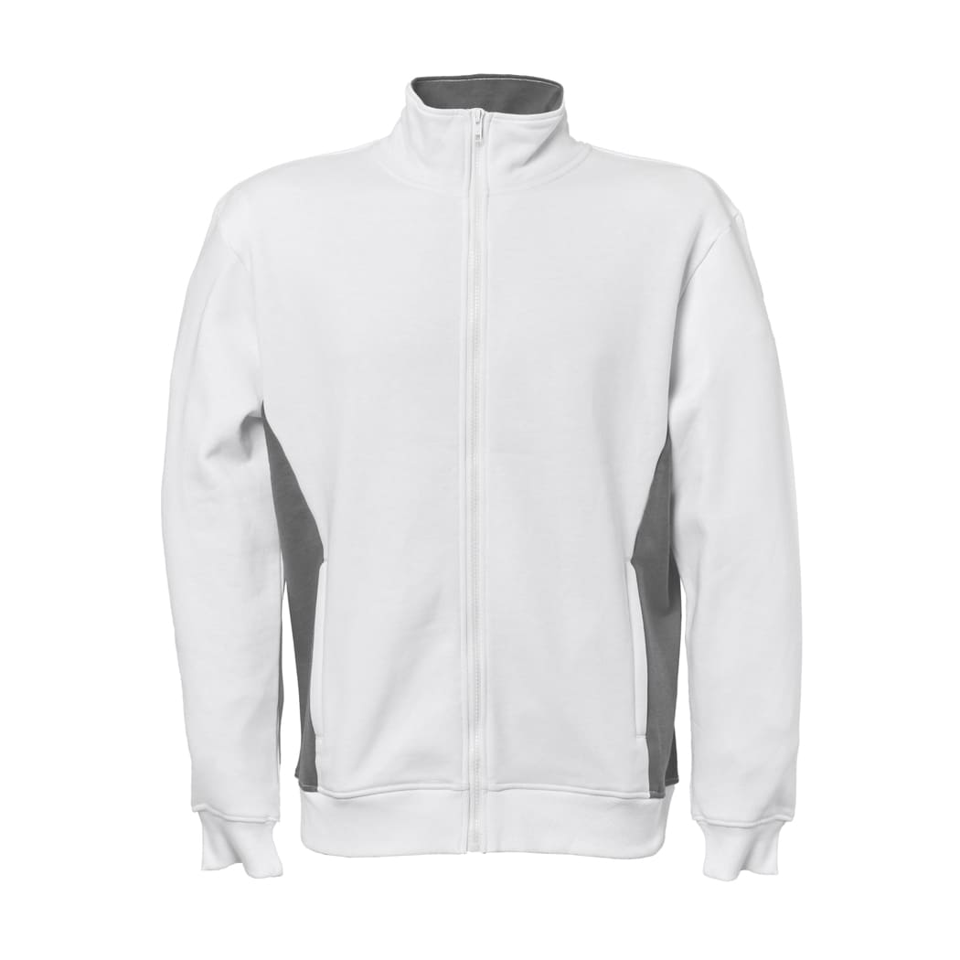 FELPA-BICOLORE-MINNESOTA-ZIP-LUNGA-Bianco/Grigio