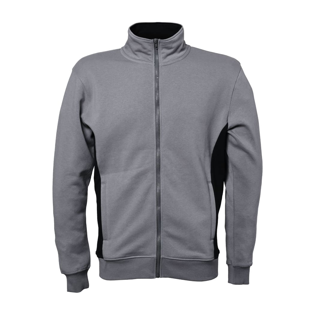 FELPA-BICOLORE-MINNESOTA-ZIP-LUNGA-Grigio/Nero