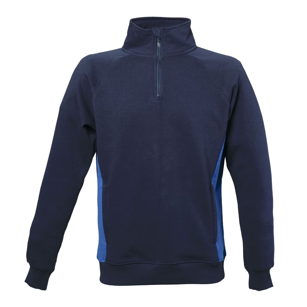 FELPA-BICOLORE-WISCONSIN-Blu navy/Blu royal