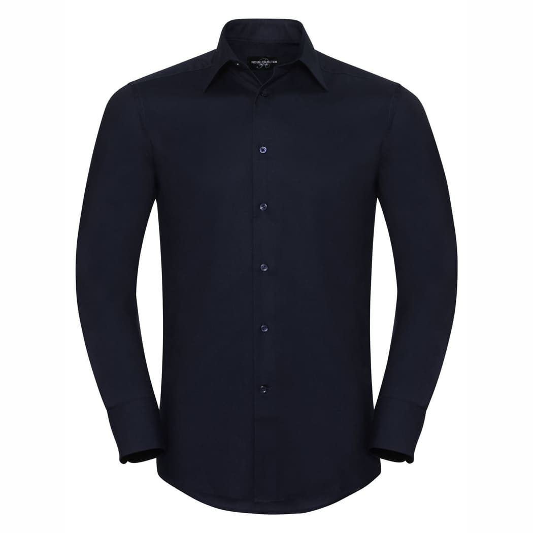CAMICIA-MAN-TAILORED-OXFORD-M/L-Blu navy