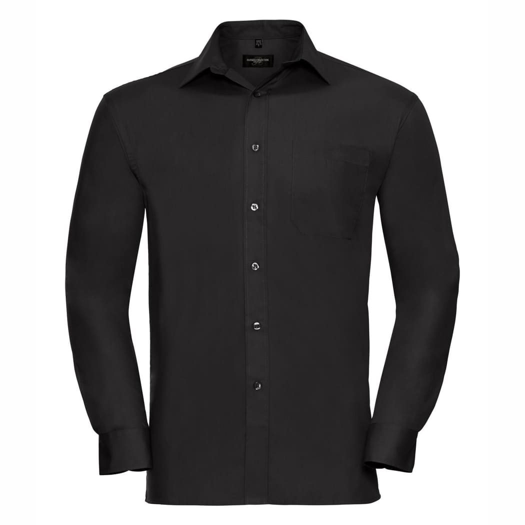 CAMICIA-PURE-COTTON-POPLIN-M/L-Nero