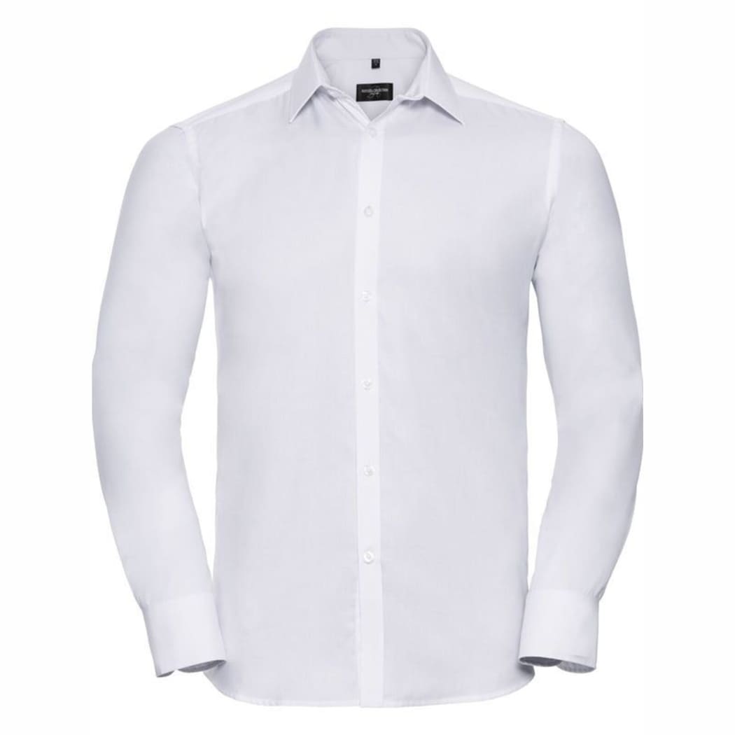 CAMICIA-TAILORED-HERRINGBONE-M/L-Bianco