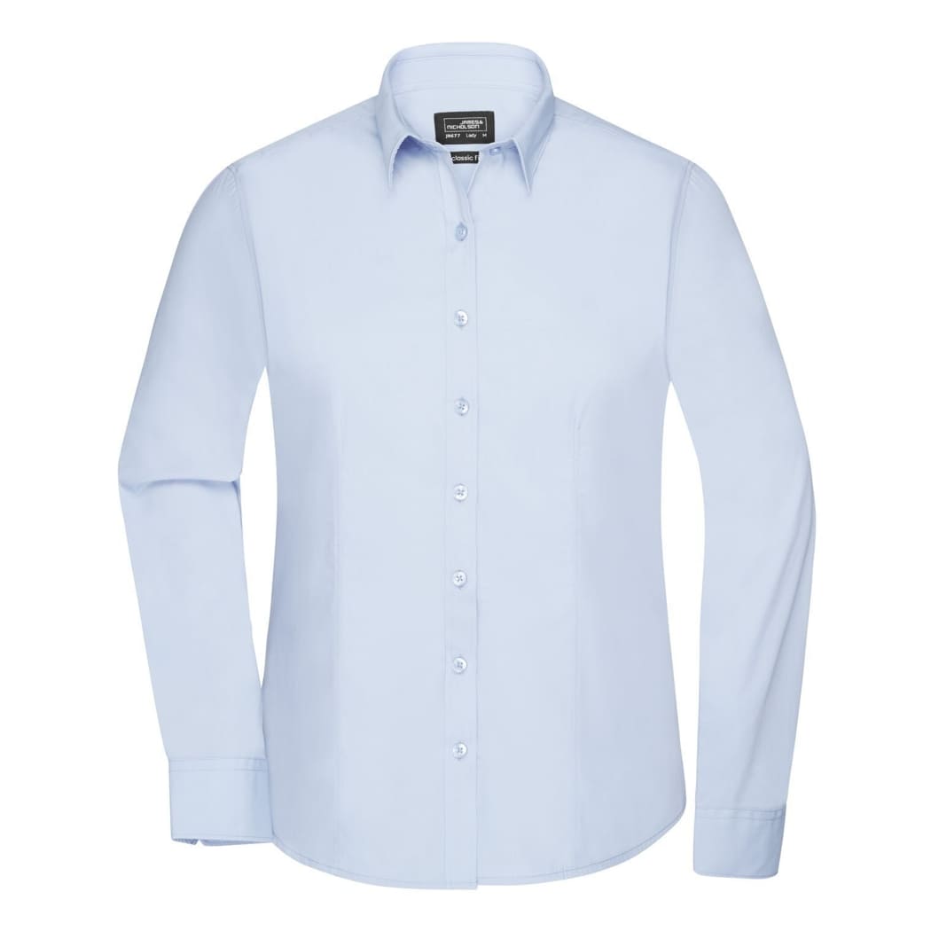 CAMICIA-DONNA-MANICA-LUNGA-POPLIN-Blu chiaro