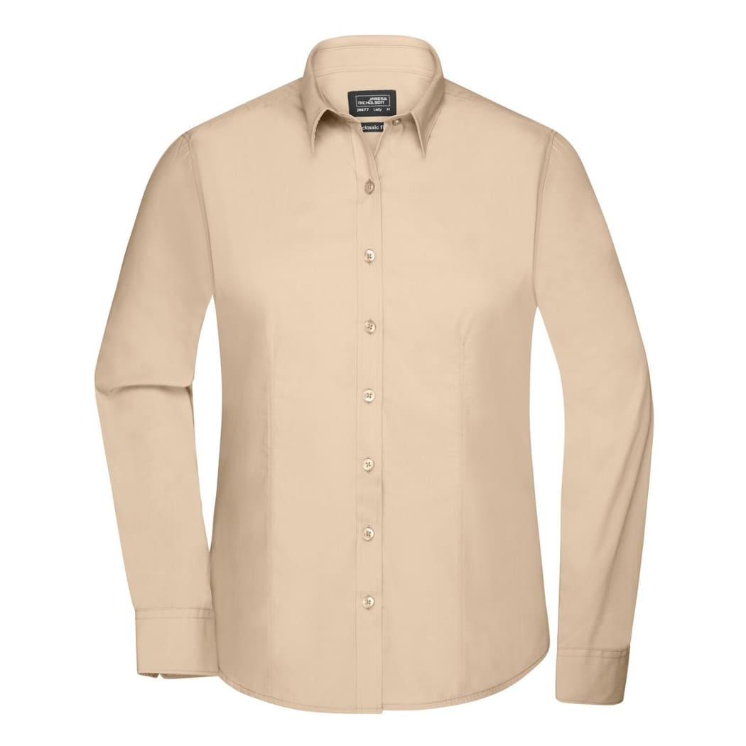 CAMICIA-DONNA-MANICA-LUNGA-POPLIN-Sabbia