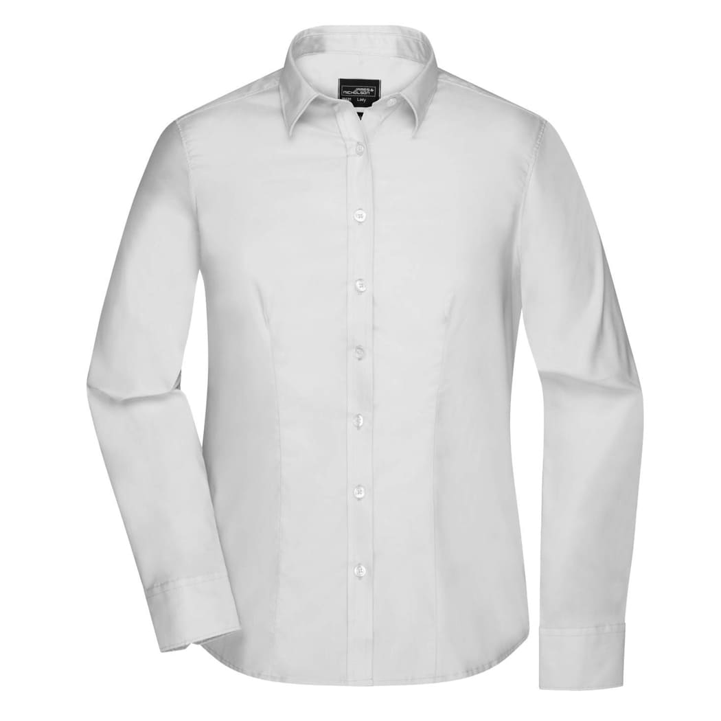 CAMICIA-DONNA-MANICA-LUNGA-IN-MICRO-TWILL-Bianco